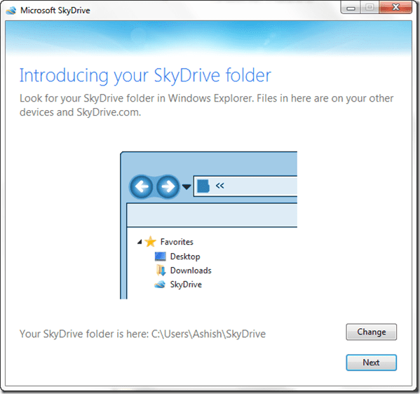 Skydrive Created