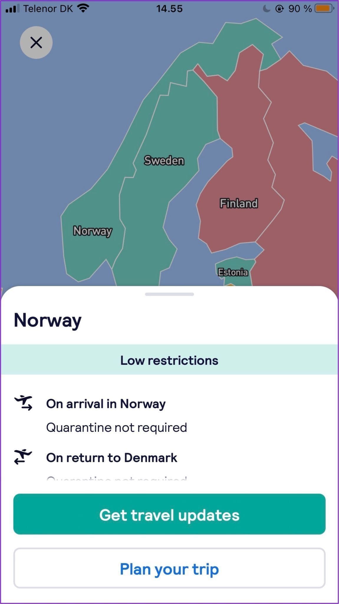 Skyscanner travel restrictions