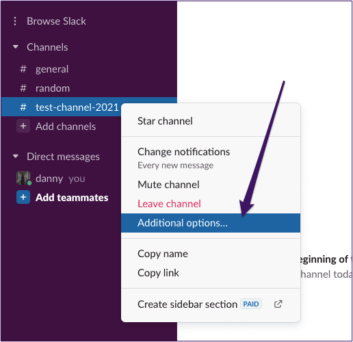 Slack delete channel that isnt archived