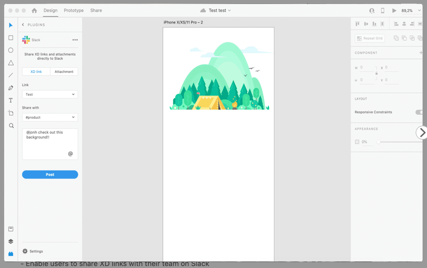 Slack for xd