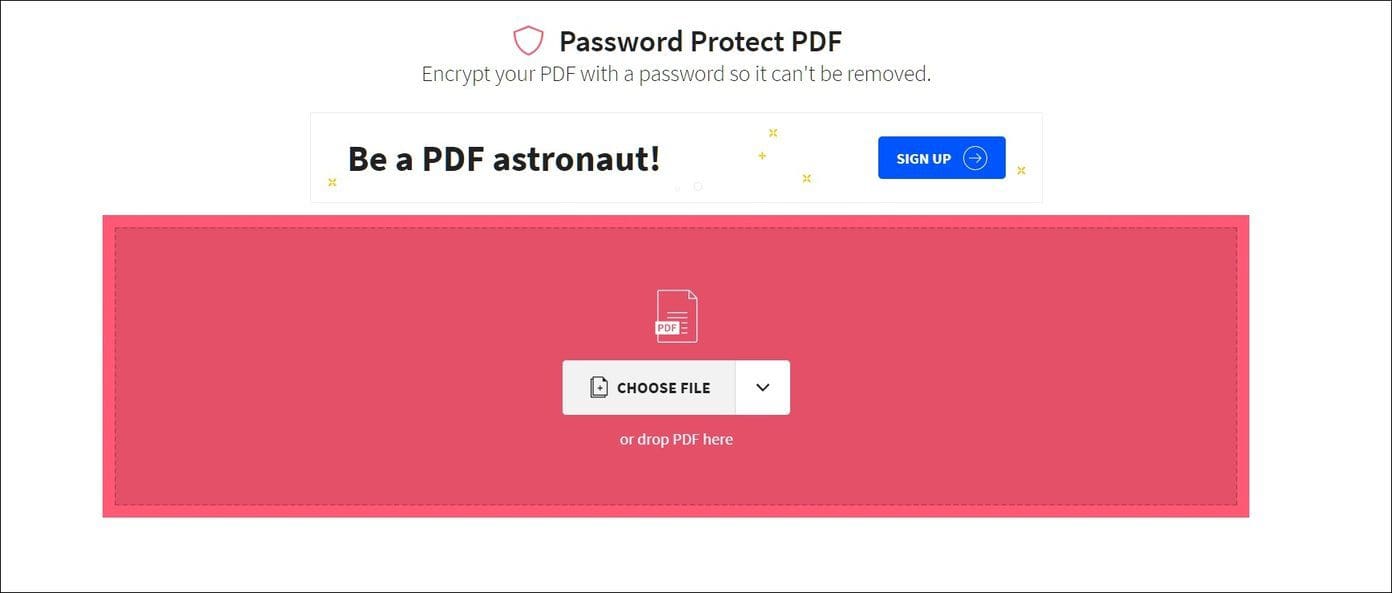 Small pdf choose file