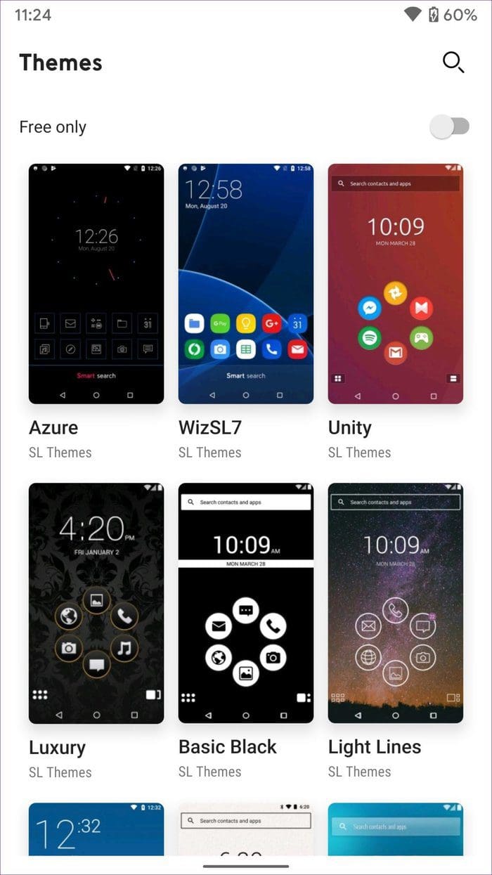 Smart launcher theme