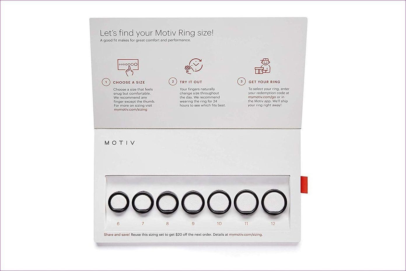 Smart Ring Motiv Sizing Kit