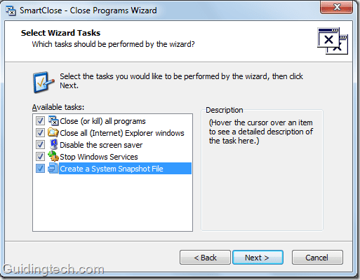 Smartclosewizardtasks