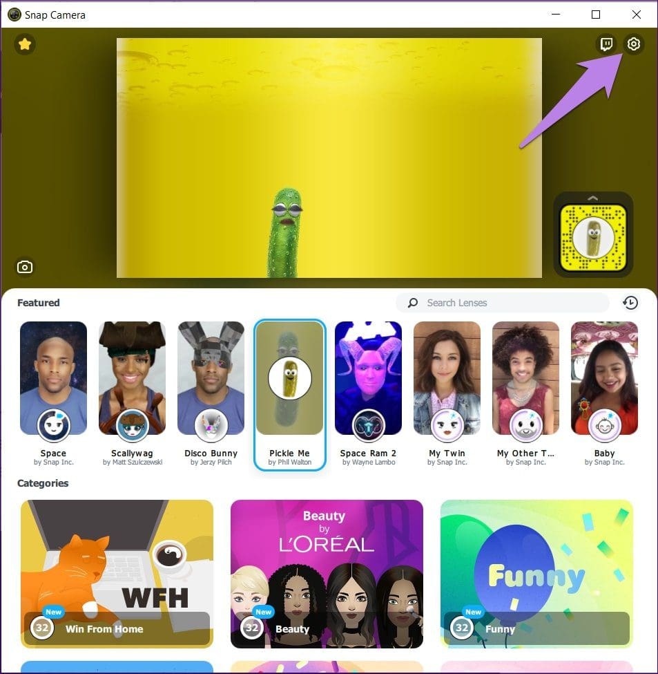 Snapchat filters on microsoft teams 3
