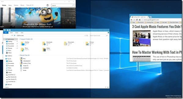 Snapping Window
