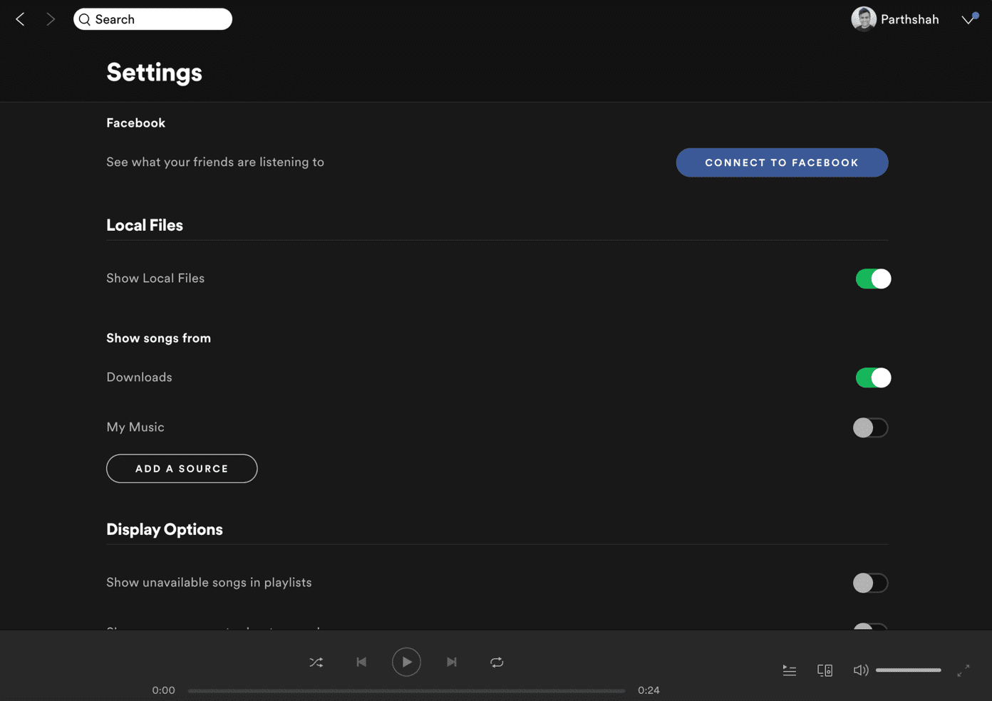 Spotify local files