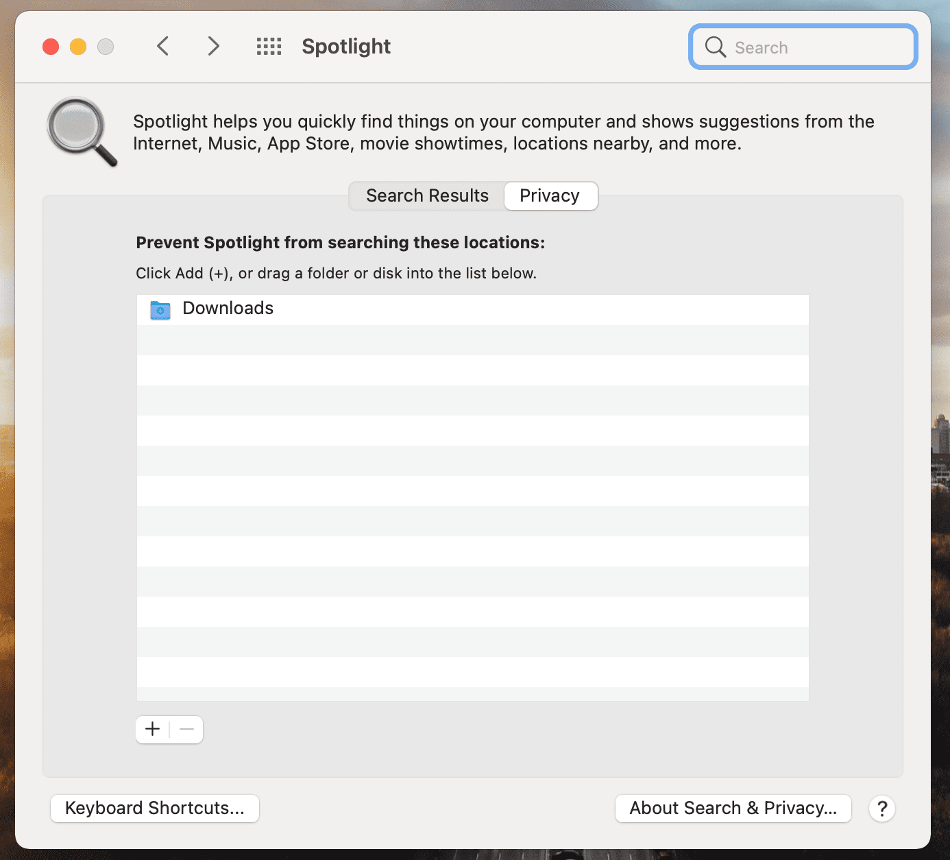 Spotlight extra function