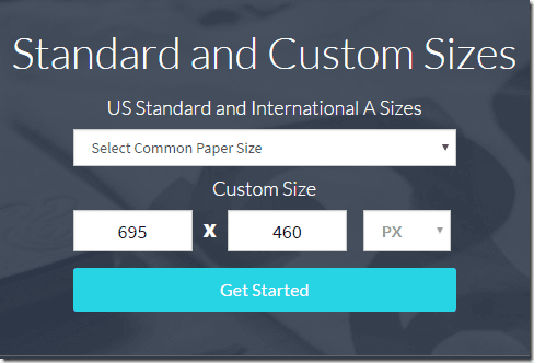Standard Custom Sizes