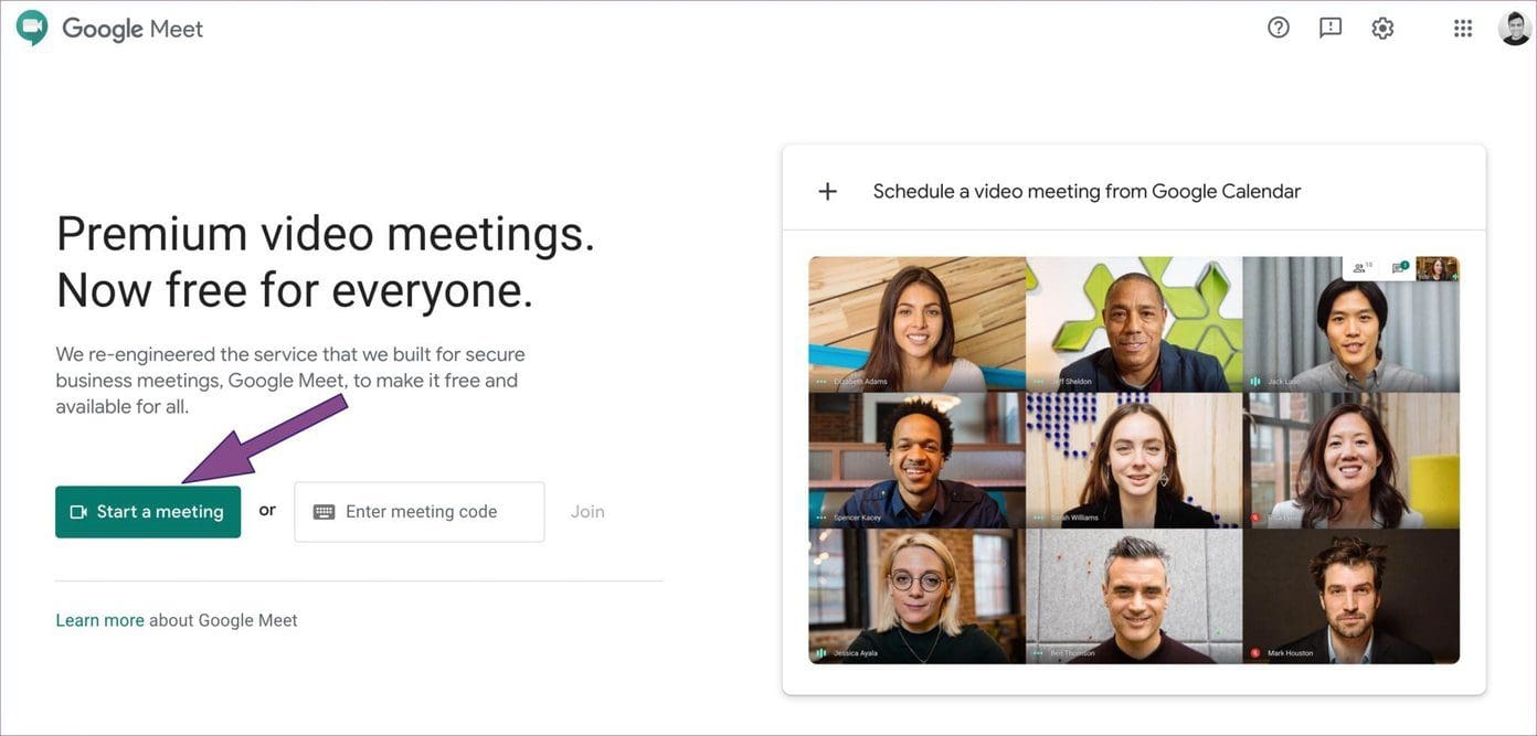 Start meeting