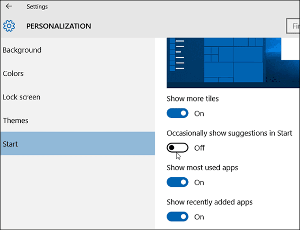 Start Memnu Suggestions