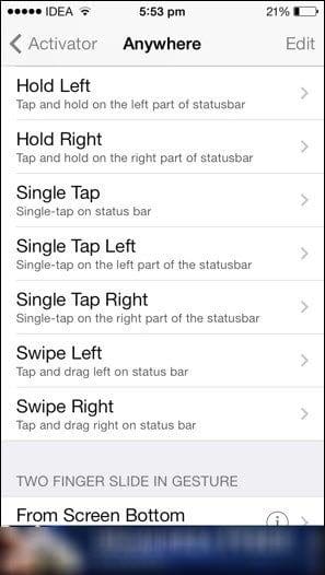Status Bar