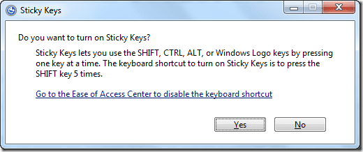 Sticky Keys