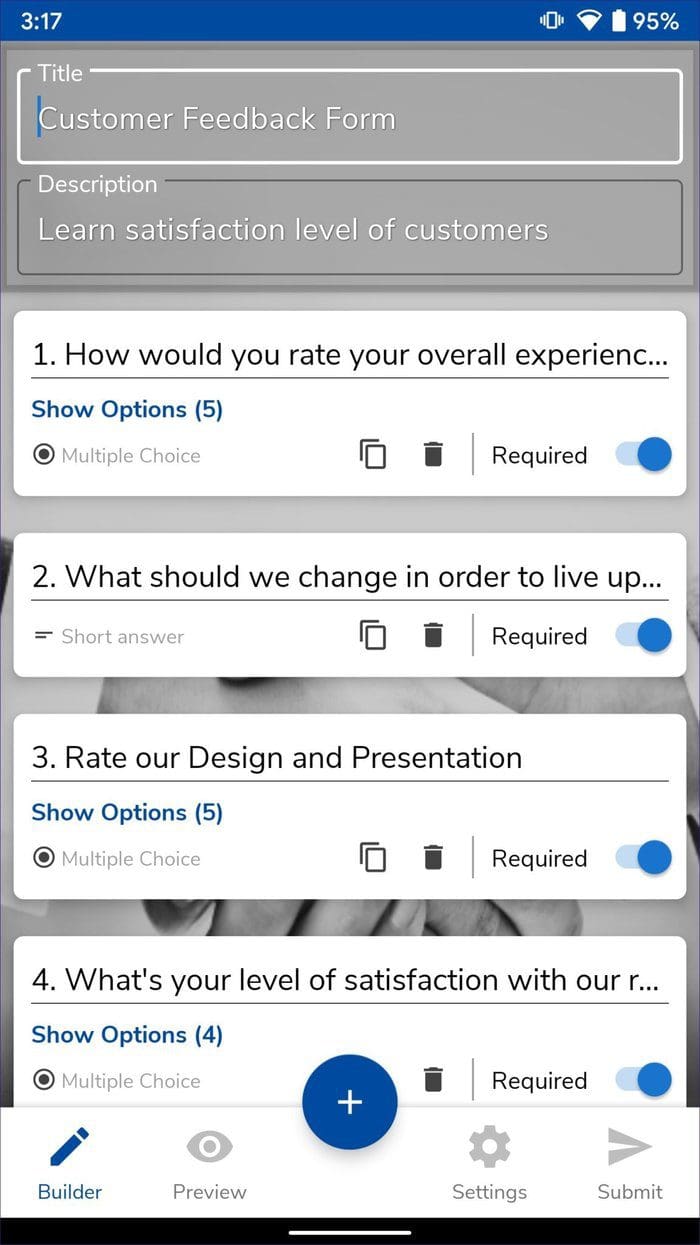 Survey heart que