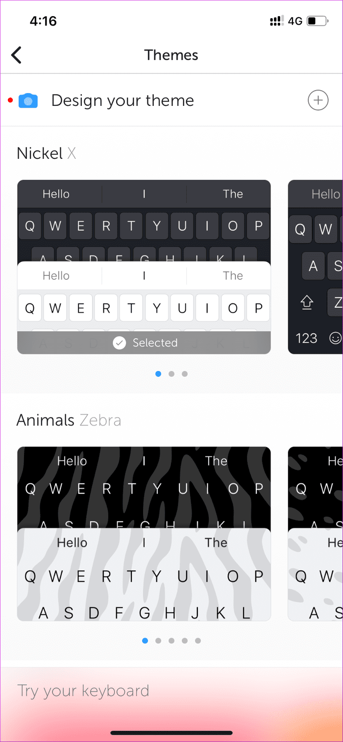 Swiftkey Theme