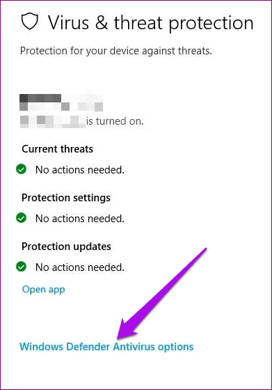 Tamper Protection Windows Defender Antivirus Options