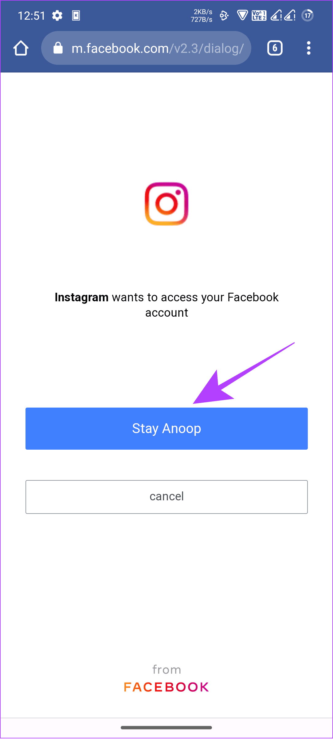 tap stay account name