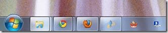 Taskbarin Windows7Usingsmallicons
