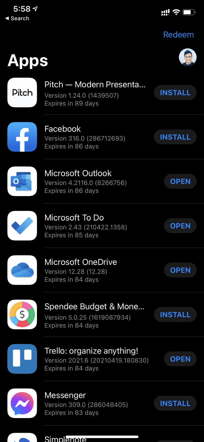 Testflight app