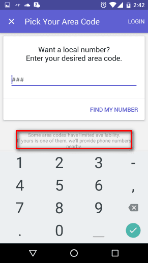 Text Free Pick Area Code Edit