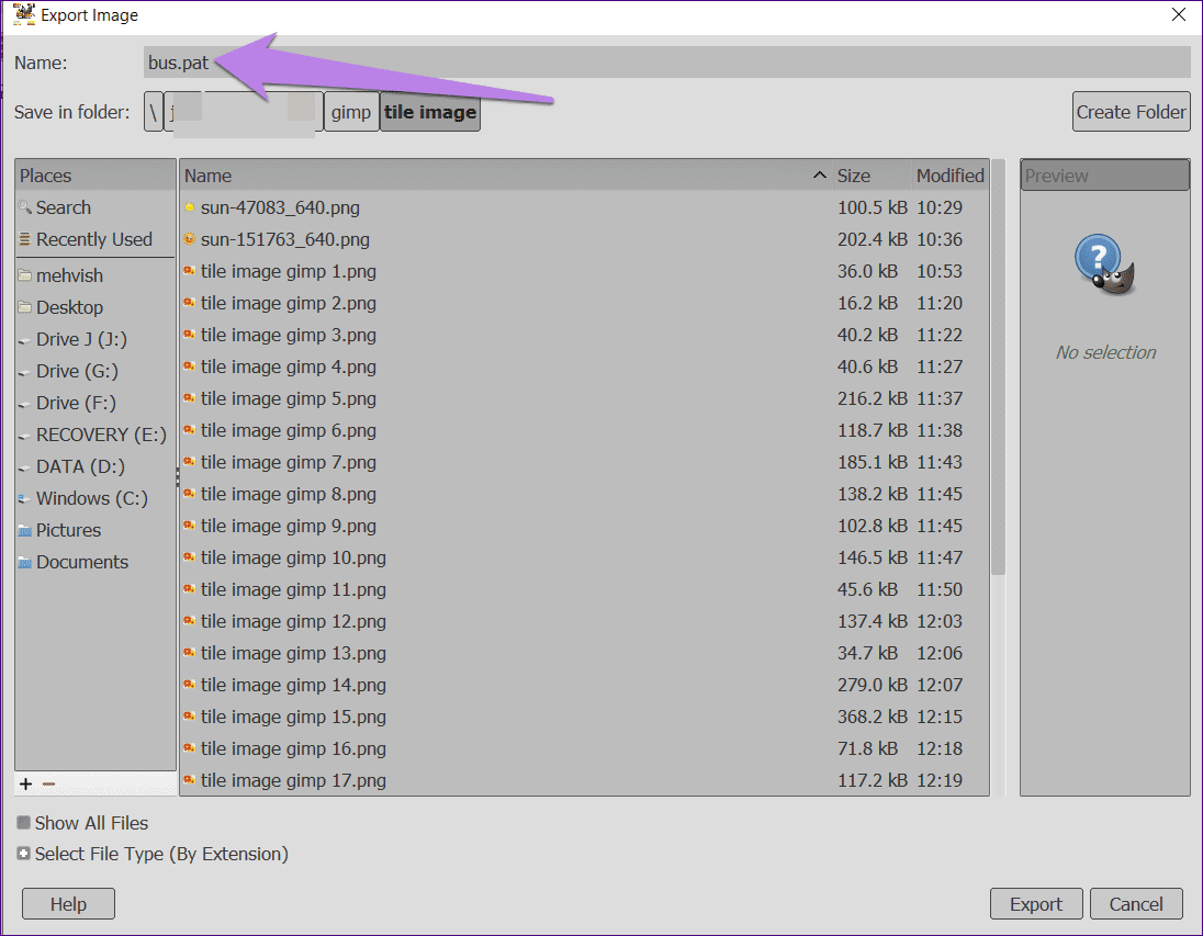 Tile image gimp 27