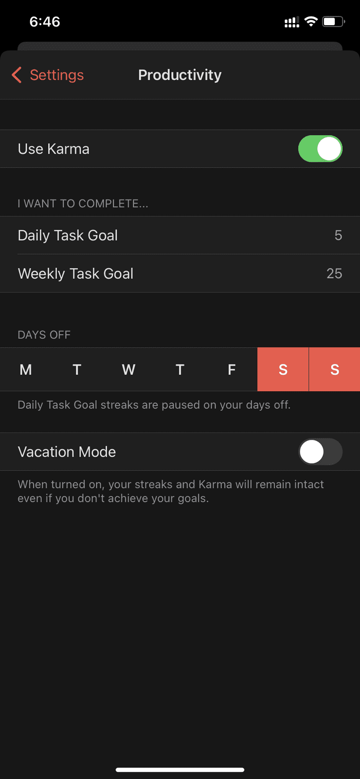 Todoist productivity