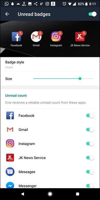 Top Evie Launcher Features 8