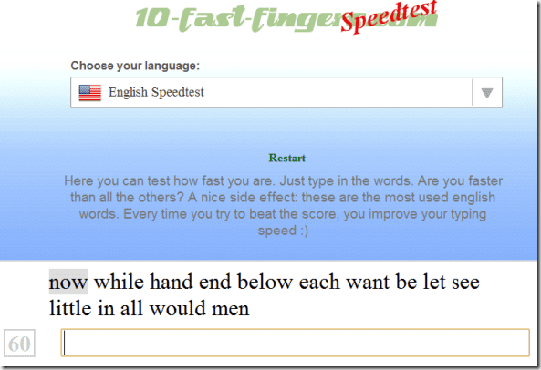 Touchtypingspeedtest