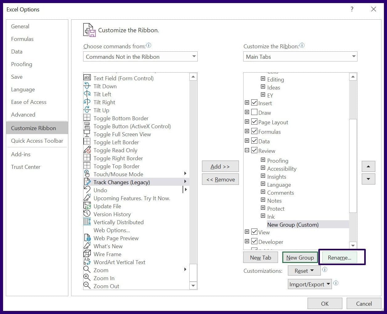Track changes on microsoft excel step 10