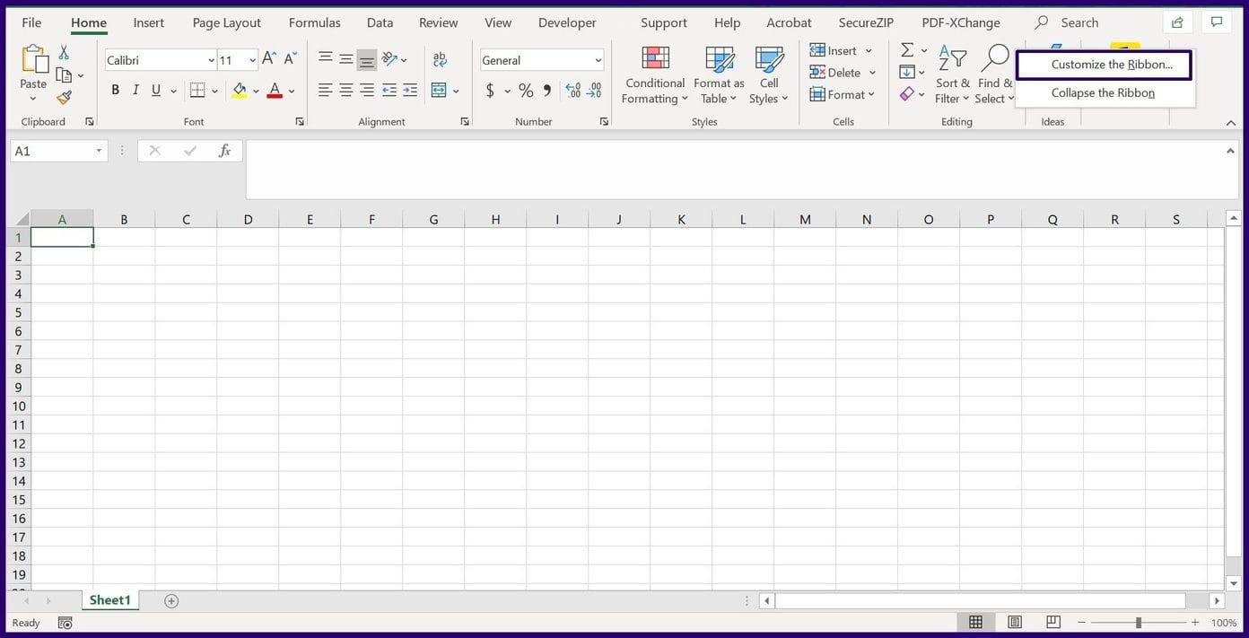 Track changes on microsoft excel step 2