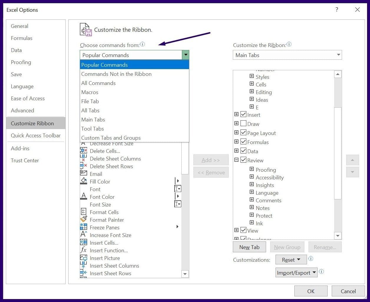 Track changes on microsoft excel step 5