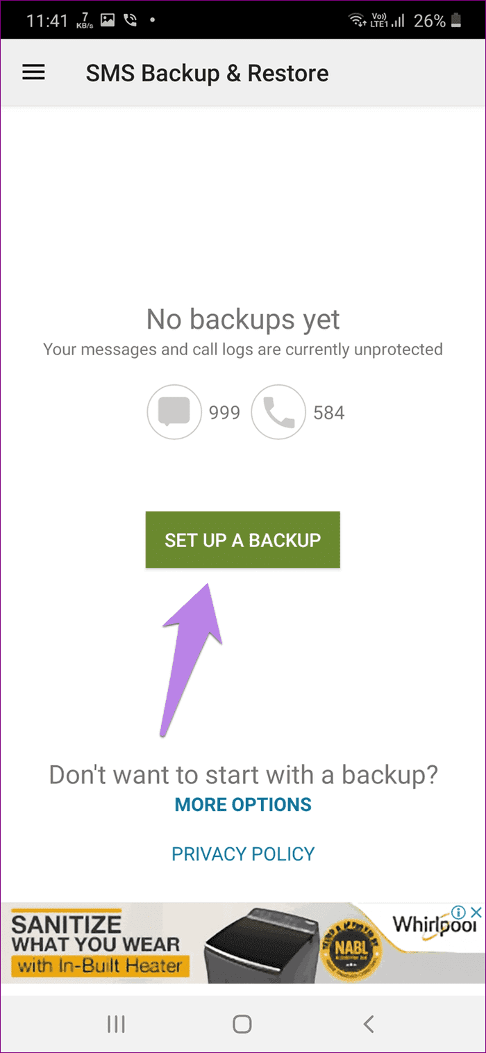 Transfer samsung messages to messages by google 6