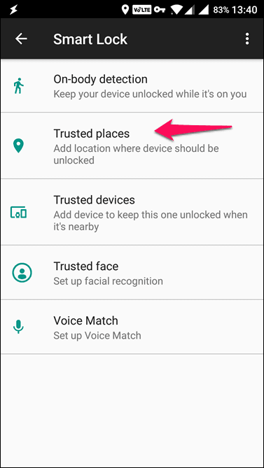 Trusted Places For Smart Lock