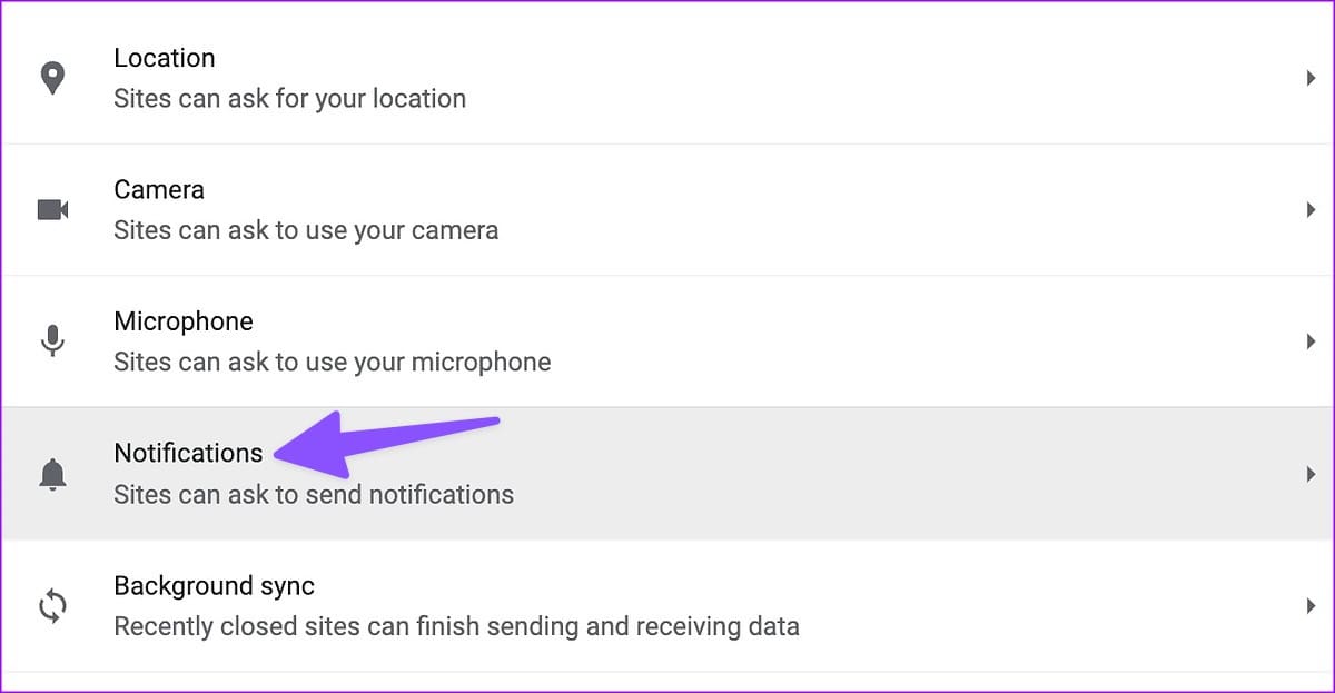select site settings