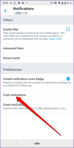 Turn Off Twitter News For You Notifications 4A