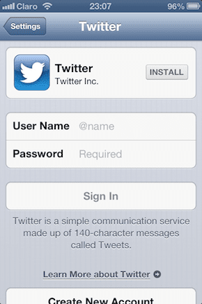 Twitter Sign In