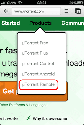 U Torrent Remote Option