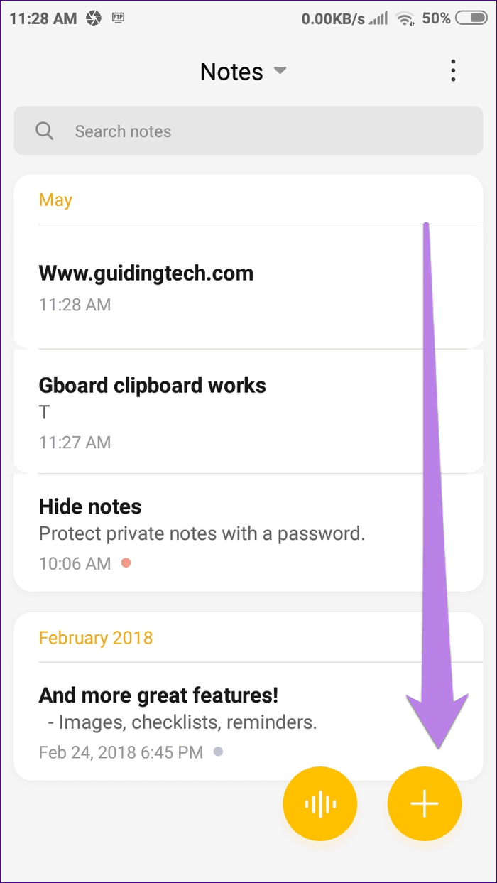 Unhide Notes In Xiaomi Redmi 1