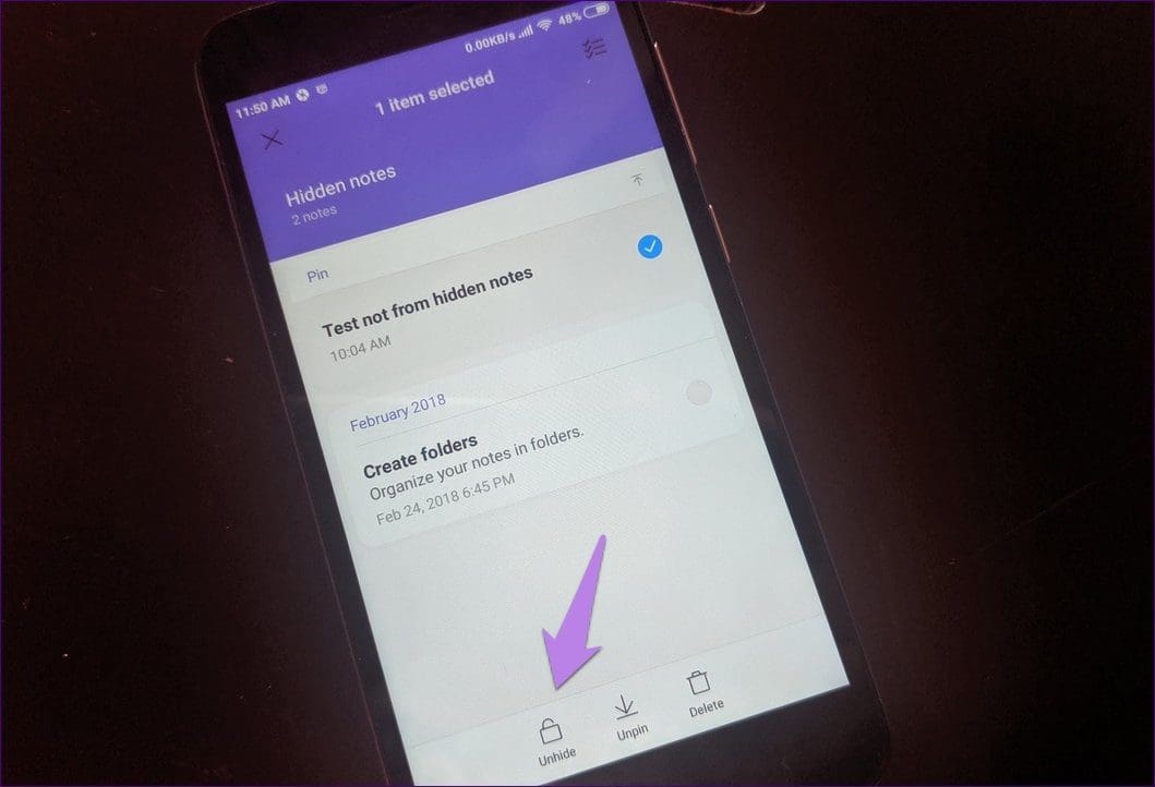 Unhide Notes In Xiaomi Redmi 9