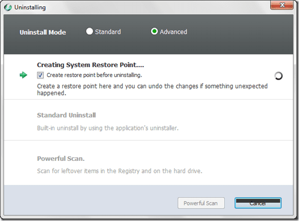 Uninstallation Process