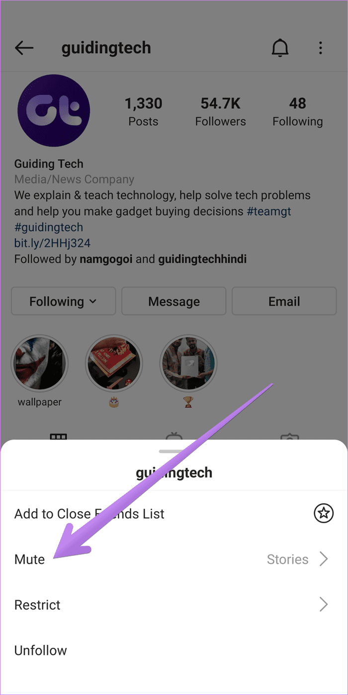 Unmute on instagram 2