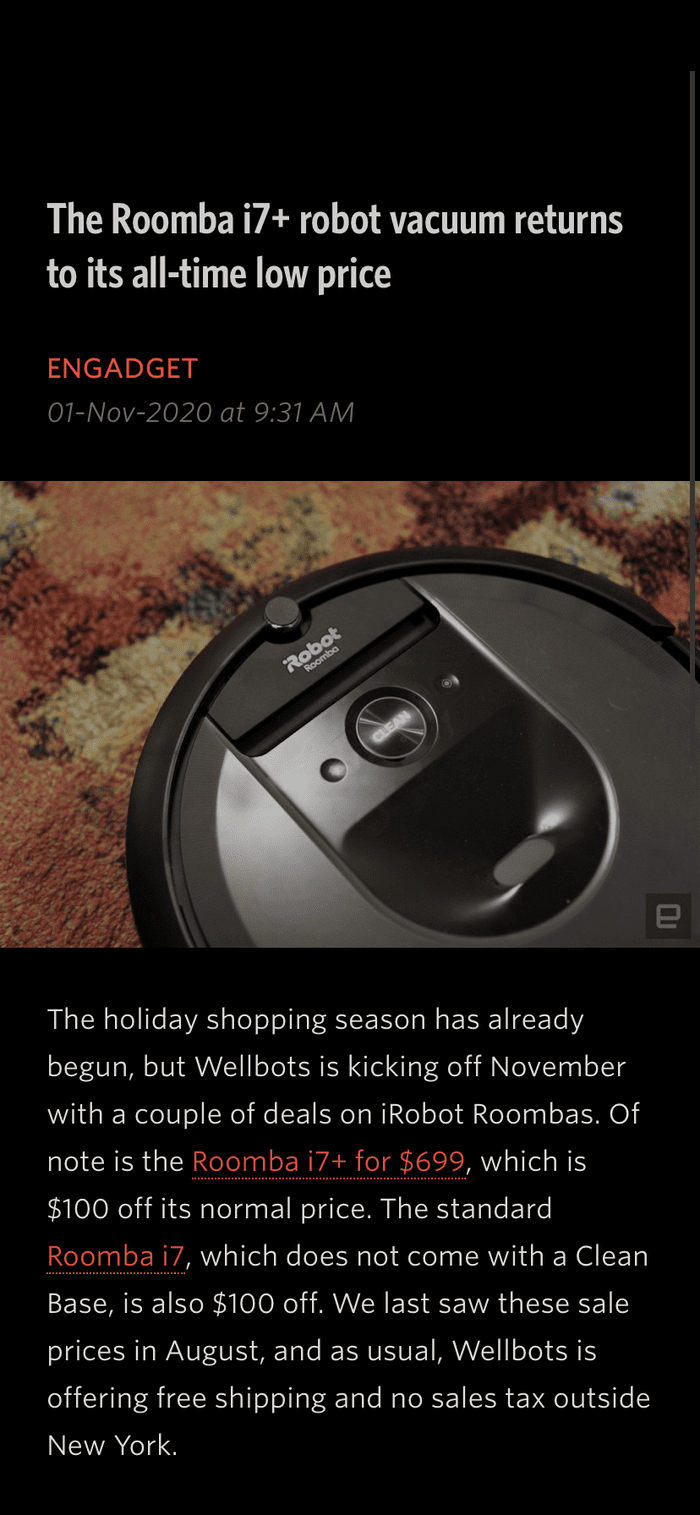 Unread article