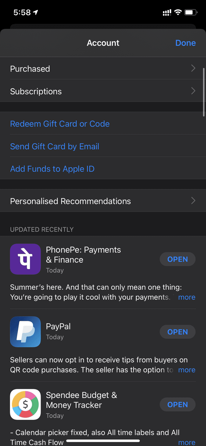 Update app