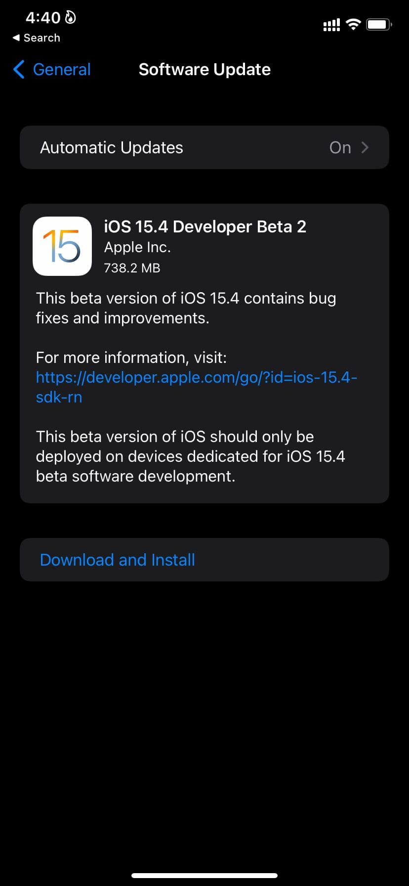 Update iOS software