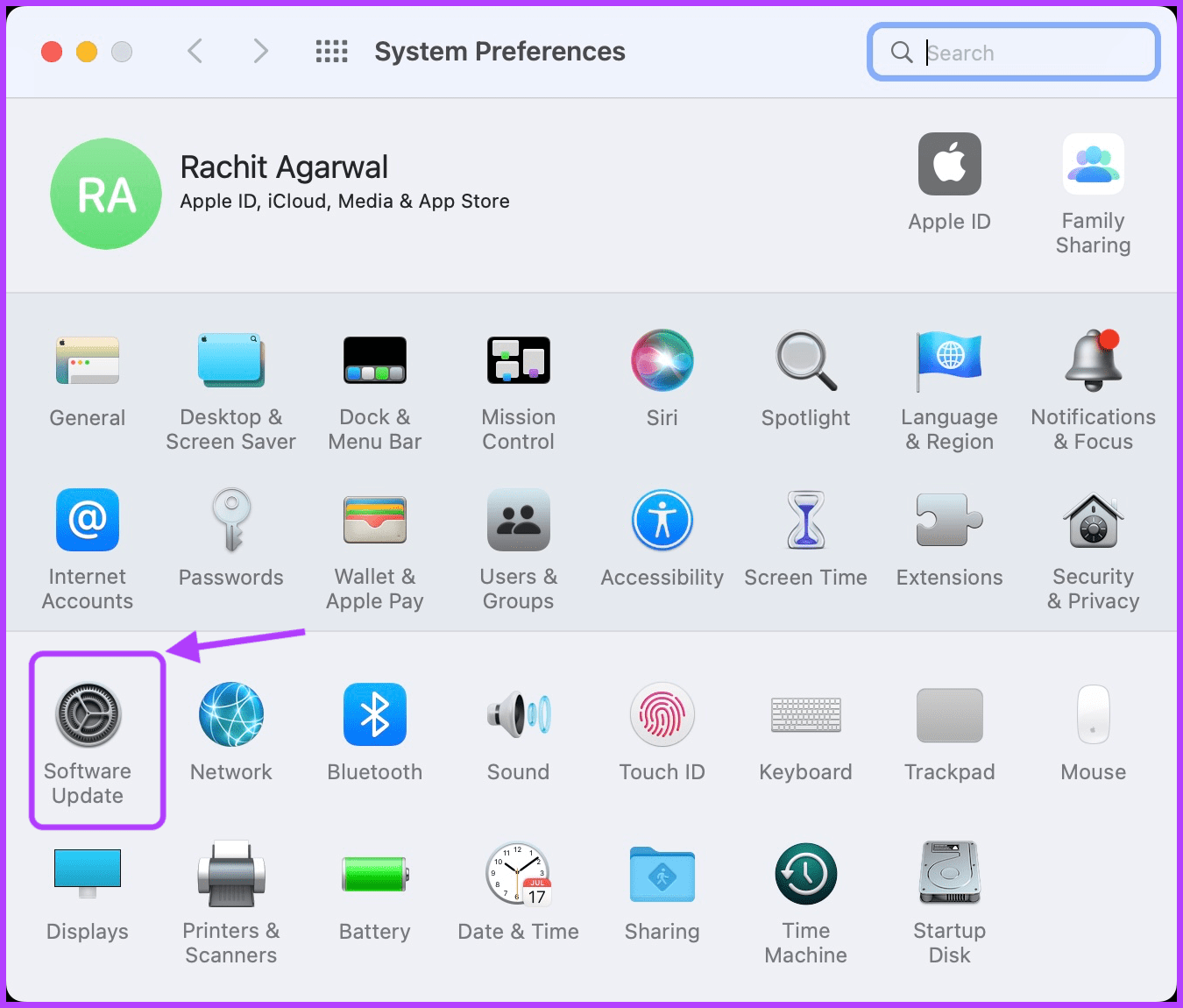 update macOS 2
