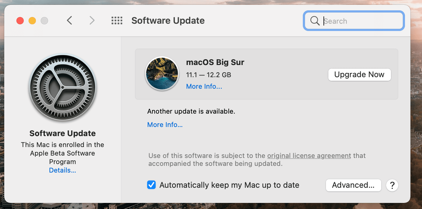 Update mac