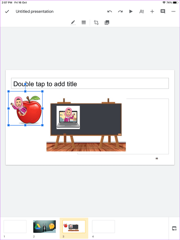Use bitmoji in google slides on iphone laptop android 14