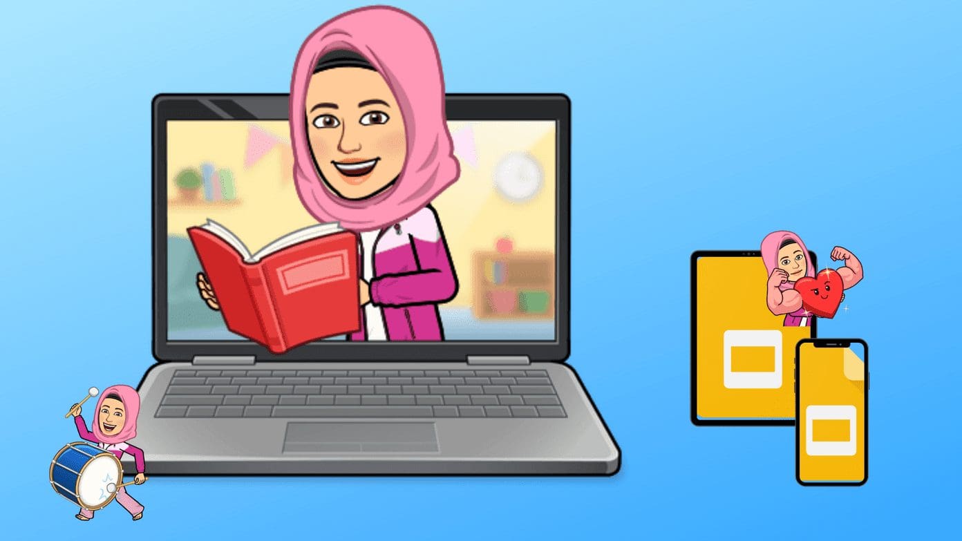 Use bitmoji in google slides on iphone laptop android fr