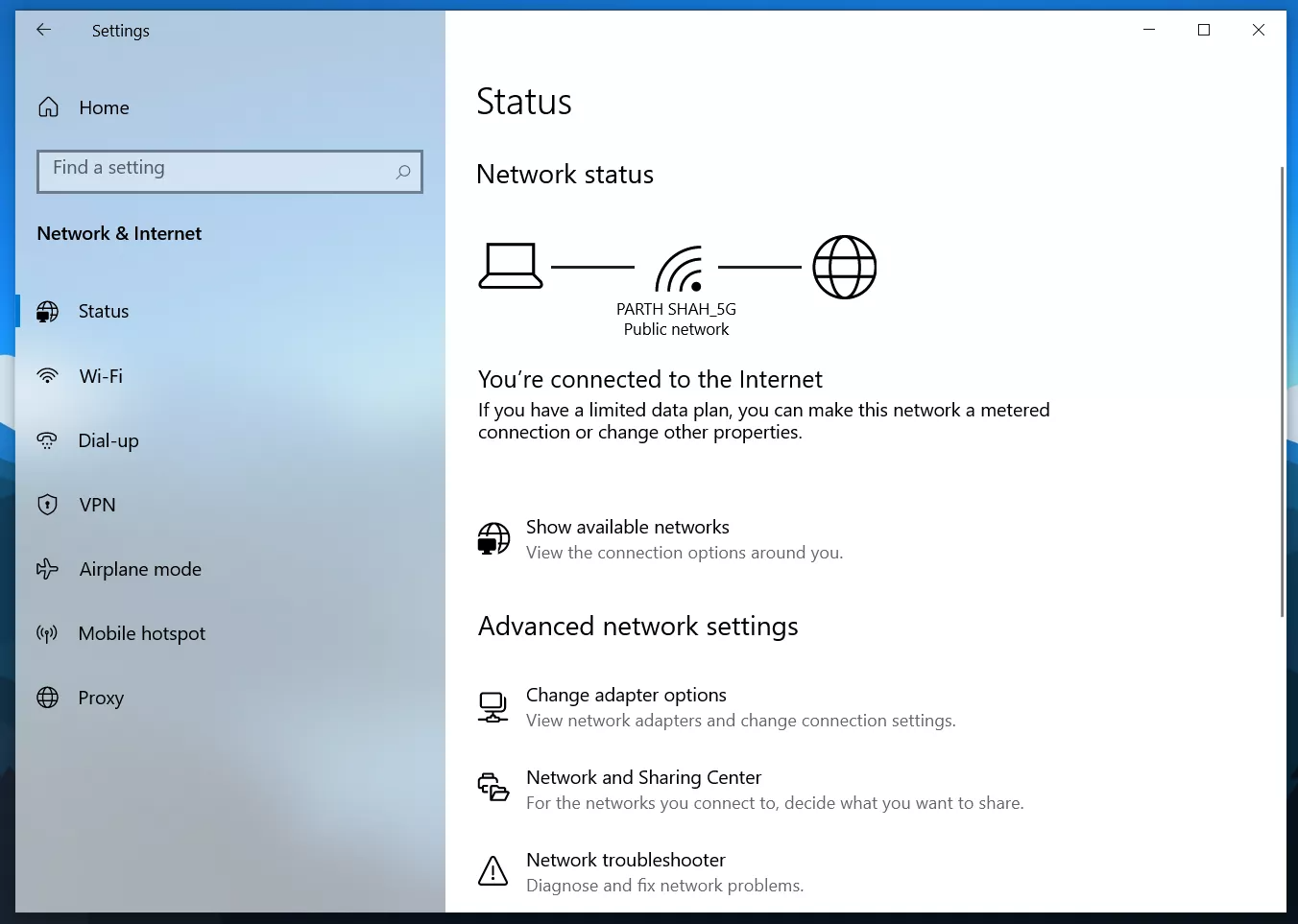 Use high speed internet