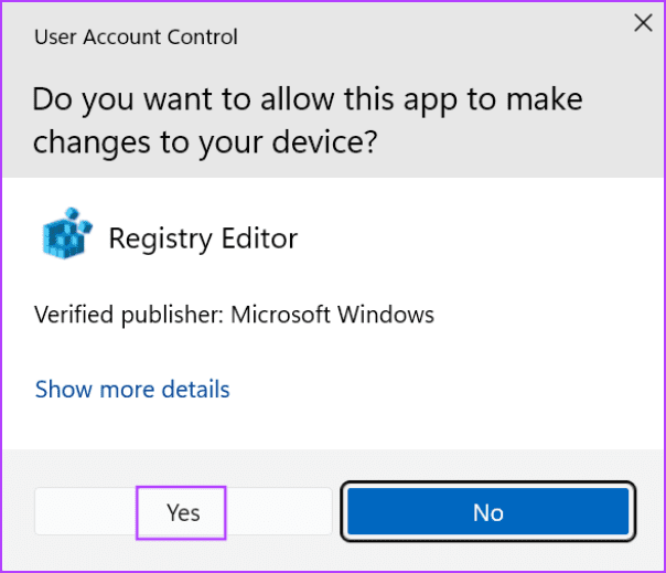 user account control window regedit